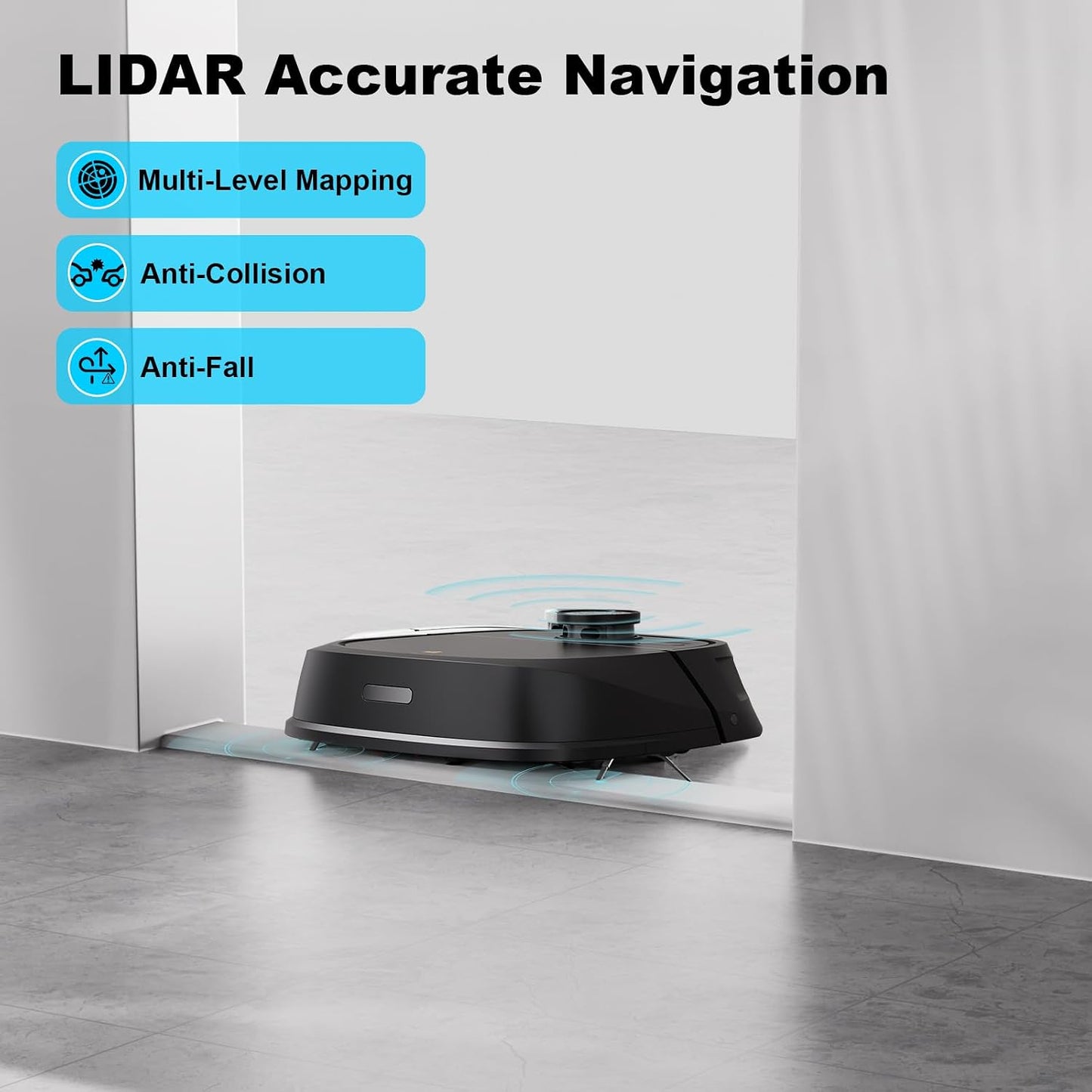 Robot Aspirapolvere E Lavapavimenti Lidar