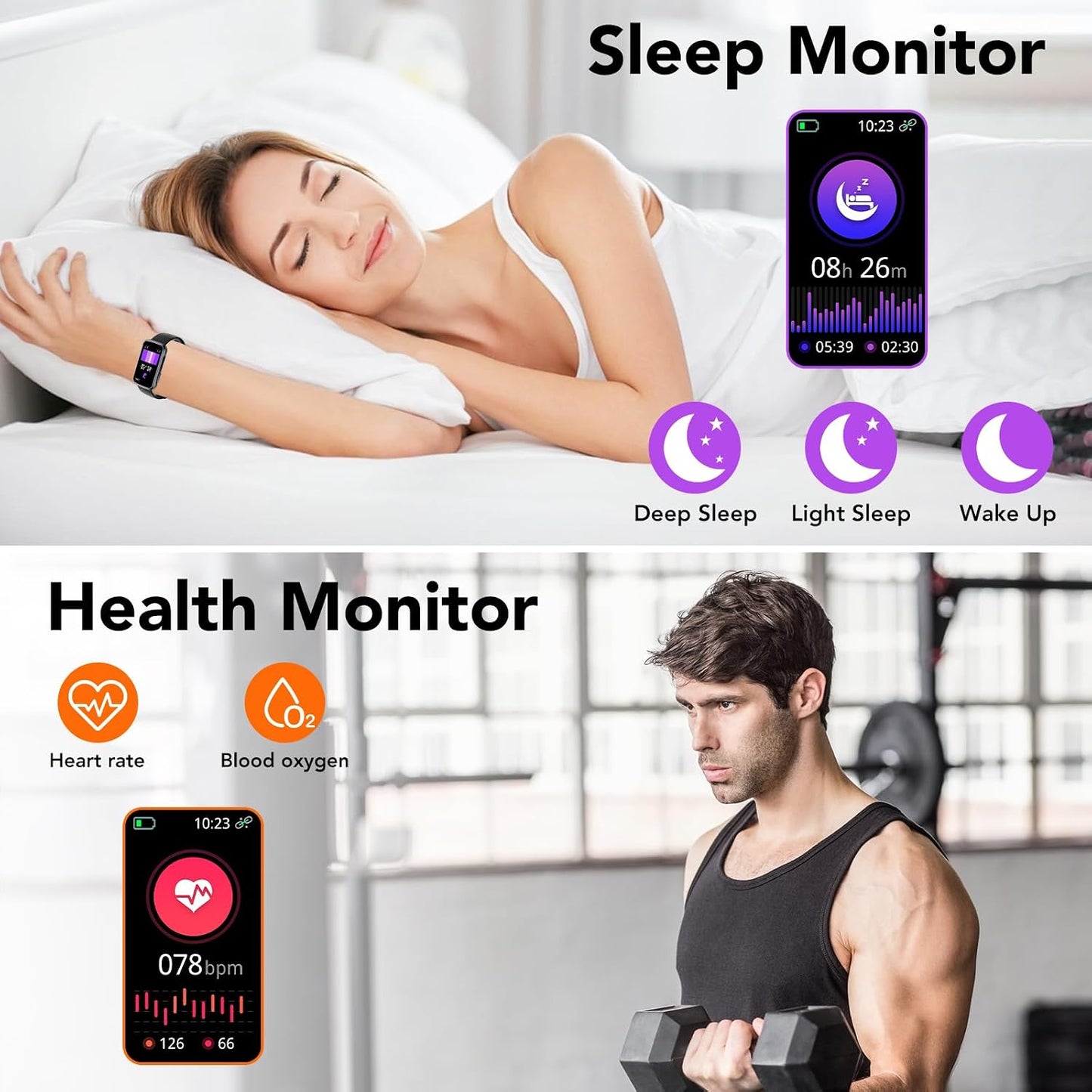 Smartwatch Fitness Tracker Cardiofrequenzimetro