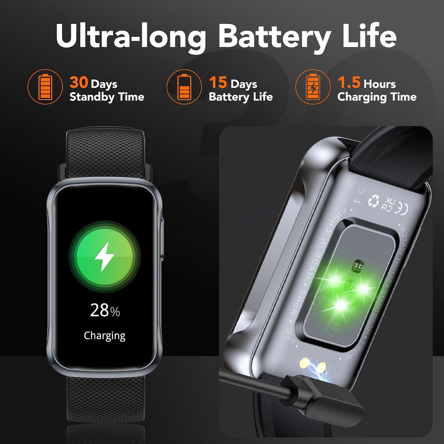 Smartwatch Fitness Tracker Cardiofrequenzimetro